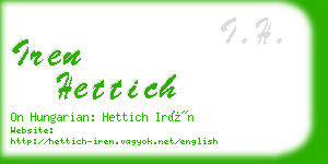 iren hettich business card